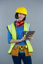 Female architect using digital tablet Royalty Free Stock Photo