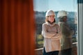 Female architect wearing white hardhat posing on construction site Royalty Free Stock Photo