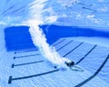 athlete diving in a swimming po Royalty Free Stock Photo