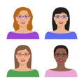 Female avatar set.