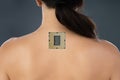 Female Back With Implant Royalty Free Stock Photo