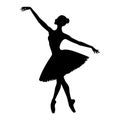 Female ballet dancer silhouette