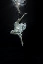 ballerina underwater Royalty Free Stock Photo