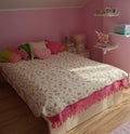 Shaby chic bedroom Royalty Free Stock Photo