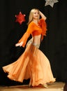 Female belly dancer Royalty Free Stock Photo