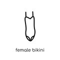 Female bikini piece icon from Brazilian icons collection.