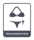 female bikini piece icon in trendy design style. female bikini piece icon isolated on white background. female bikini piece vector