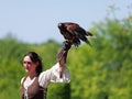 Female bird tamer