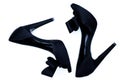 Female black high heels