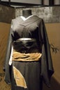 Female black kimono