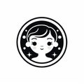 Kawaii Chic Logo Design With Serene Faces And Distinctive Character