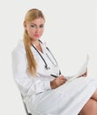 Female blonde doctor Royalty Free Stock Photo