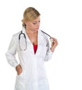 Female blonde doctor Royalty Free Stock Photo