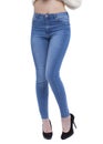 Female body part denim jeans Royalty Free Stock Photo