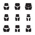 Female body shapes Royalty Free Stock Photo