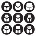 Female body shapes Royalty Free Stock Photo