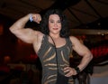 Female Bodybuilder Alina Popa Flexes