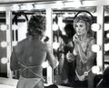 Cory Everson Applies Makeup Backstage at Ms Olympia Contest in 1984