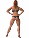 Female Bodybuilder Pose Royalty Free Stock Photo