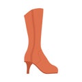 female boot orange