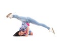 Female breakdancer