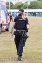 A female british armed police officer