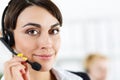 Female call center service operator Royalty Free Stock Photo