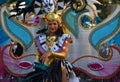 Female Carnival Dancer in Flamboyant Costume.