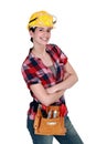 Female carpenter