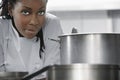 Female Chef In Kitchen