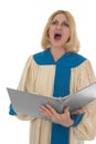 Female Choir Member 3 Royalty Free Stock Photo