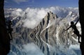 Female Climbers over Lake