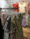 Female clothes for sale at store