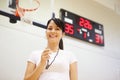 Female Coach Of High School Basketball Team Royalty Free Stock Photo