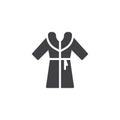 Female coat vector icon