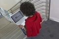 Female College Student Using Laptop Royalty Free Stock Photo