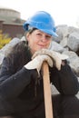 Female construction worker Royalty Free Stock Photo