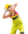 Female construction worker Royalty Free Stock Photo