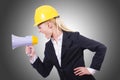 Female construction worker Royalty Free Stock Photo