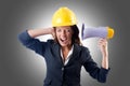 Female construction worker Royalty Free Stock Photo