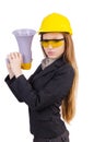Female construction worker Royalty Free Stock Photo