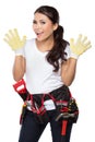 Female construction worker Royalty Free Stock Photo