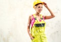 Female construction worker Royalty Free Stock Photo