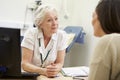 Female Consultant Meeting With Teenage Patient