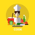 Female Cook Cooking Meal Profile Avatar Icon