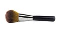 Female cosmetics brushes for make up brush powder blusher isolated on white background. Royalty Free Stock Photo