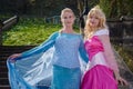 Female cosplayers as Disney Princesses