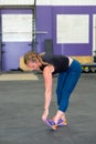 Female at Cross Training Fitness Gym Royalty Free Stock Photo