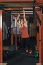 Female Crossfit Trainer in Action Royalty Free Stock Photo