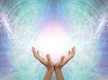 Connecting to High Resonance Healing Energy Royalty Free Stock Photo